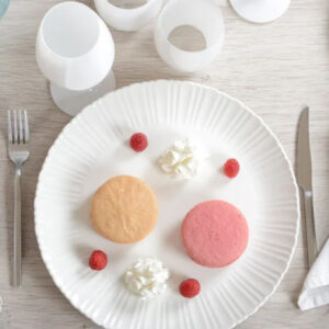 Assiette de Présentation Blanche Flora