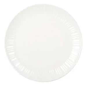 Assiette de Présentation Blanche Flora