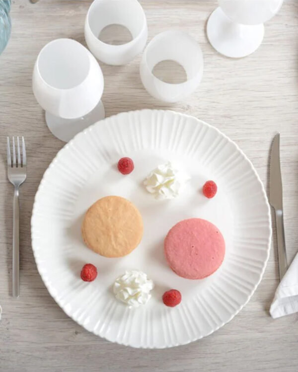 Assiette de Présentation Blanche Flora