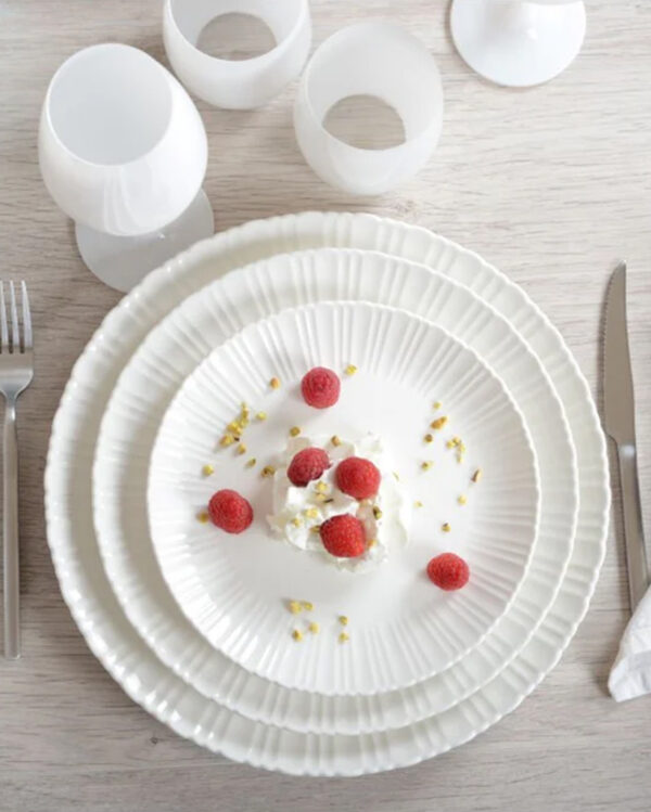 Assiettes à Dessert Flora 21.2×21.3×2 cm (lot de 6)