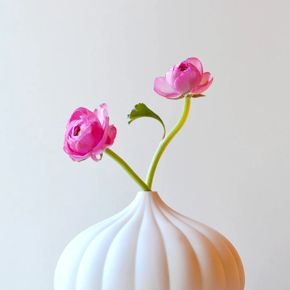 Collection de 3 Vases en Porcelaine Texturée