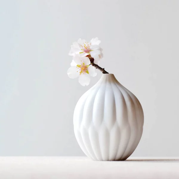 Collection de 3 Vases en Porcelaine Texturée