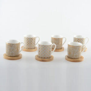 Tasses et Sous-Tasses Cancun (Lot de 6)