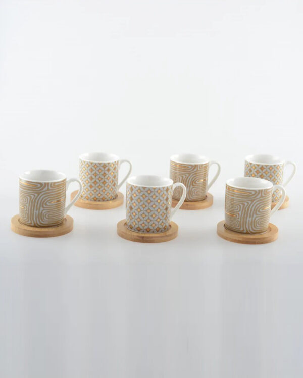Tasses et Sous-Tasses Cancun (Lot de 6)