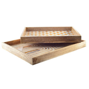 Plateaux Cancun Rectangulaires (lot de 2)