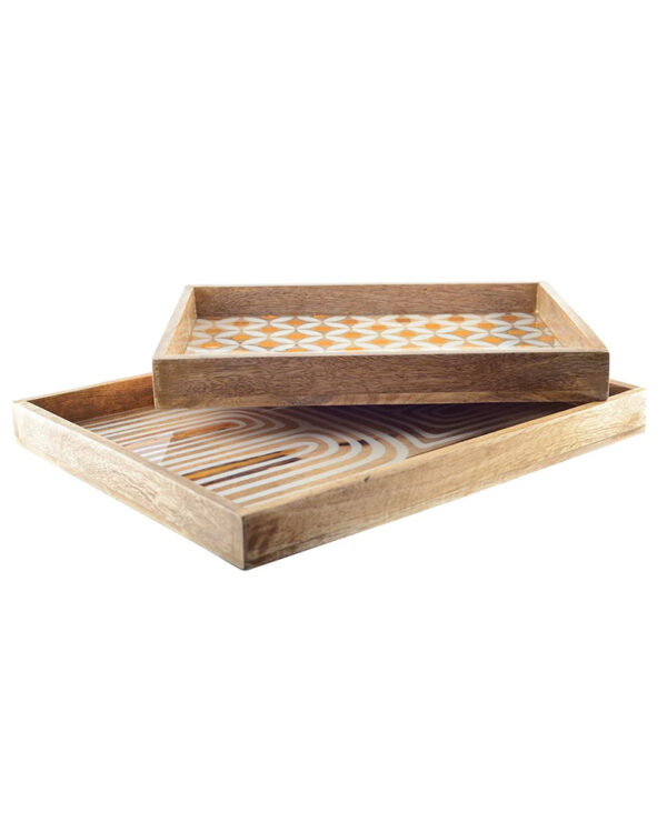 Plateaux Cancun Rectangulaires (lot de 2)