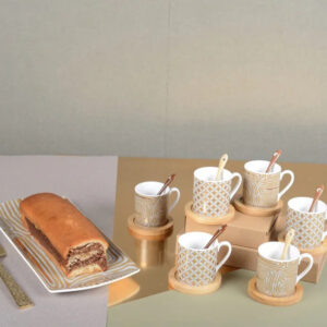 Tasses et Sous-Tasses Cancun (Lot de 6)
