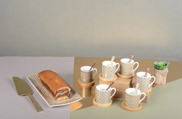Tasses et Sous-Tasses Cancun (Lot de 6)