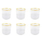 Verres à Eau Bord Bas Doré Nish (Lot de 6)