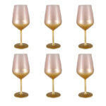 Verres à Vin Dégradé Rose Glow (Lot de 6)