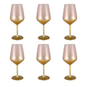 Verres à Vin Dégradé Rose Glow (Lot de 6)