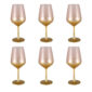 Verres à Vin Dégradé Rose Glow (Lot de 6)
