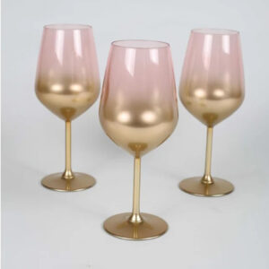 Verres à Vin Dégradé Rose Glow (Lot de 6)