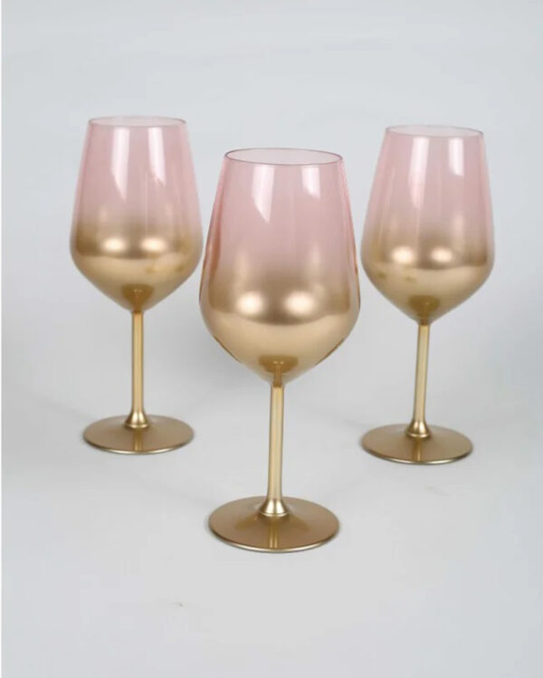 Verres à Vin Dégradé Rose Glow (Lot de 6)