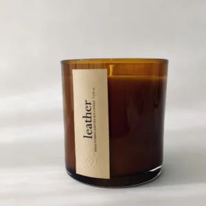 Bougie Parfumée Élégance - Verre Ambré