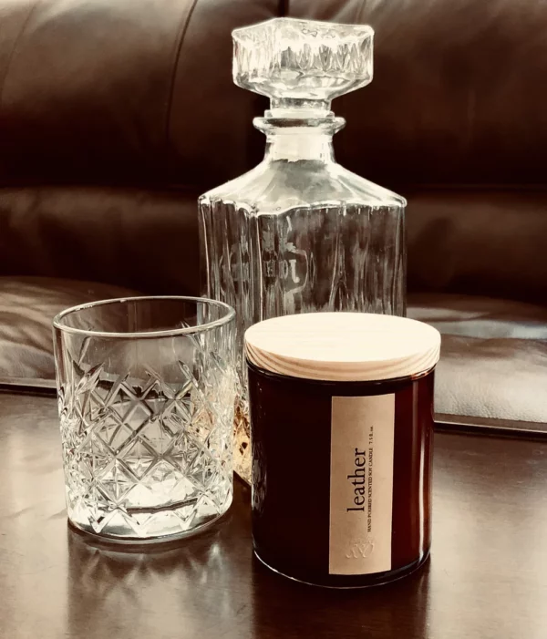 Bougie Parfumée Élégance - Verre Ambré