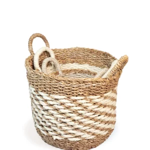 Panier Naturel Ula en Jute & Seagrass