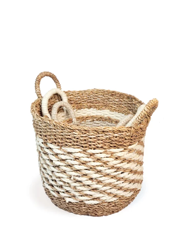 Panier Naturel Ula en Jute & Seagrass
