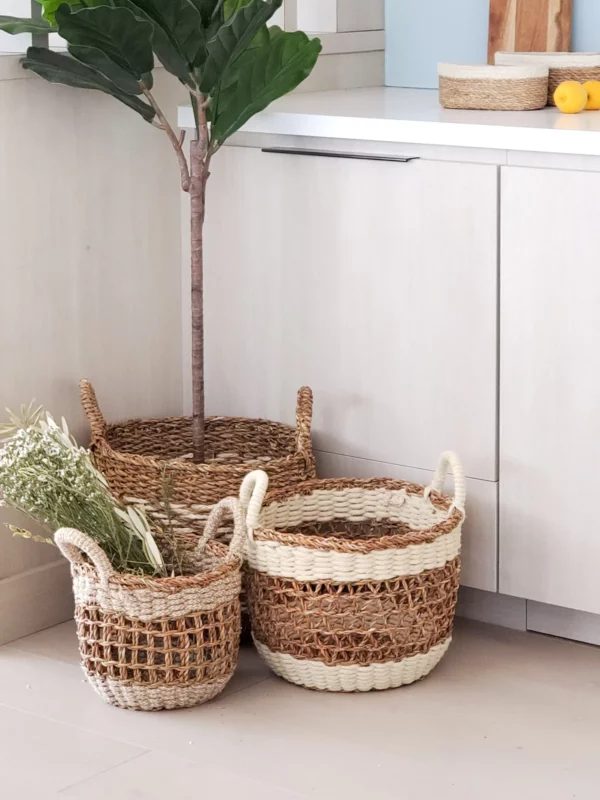 Panier Naturel Ula en Jute & Seagrass